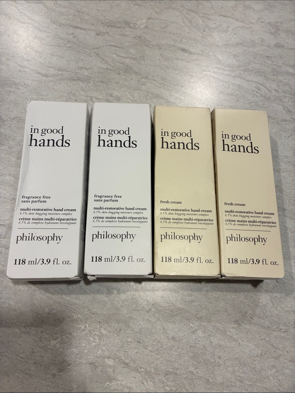 Philosophy In Good Hands Hand Cream Duo - White & Cream Boxes